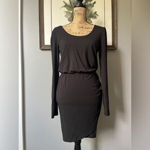 Tart Black Sheath Long Sleeve Dress